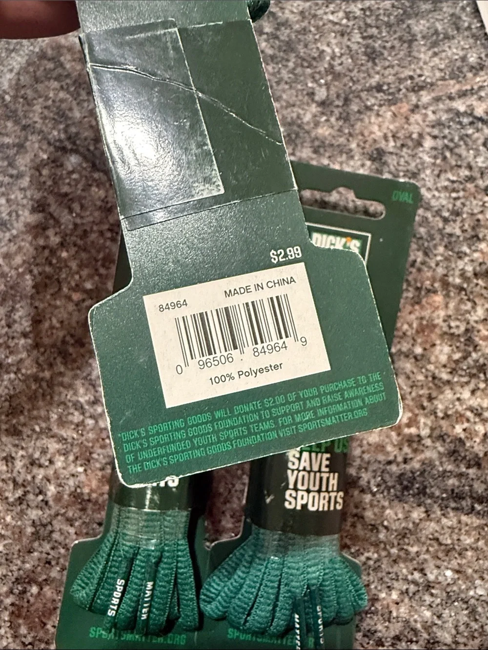 Dick's Foundation Green Sports Laces - Pack of 3 Oval